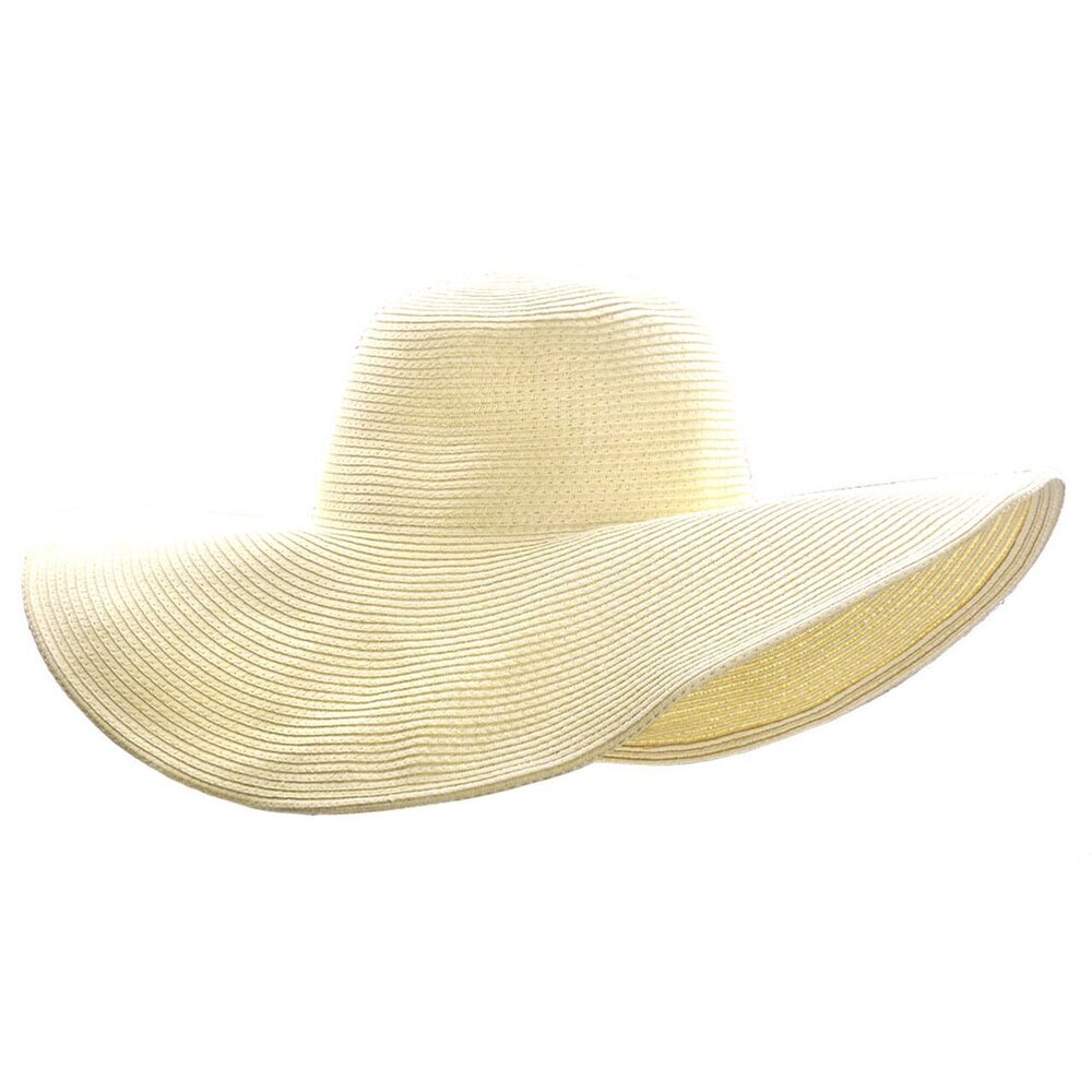 9536 Sun Straw Hat Wide Brim UPF 50 Beach Floppy Beach Hats UV Protection